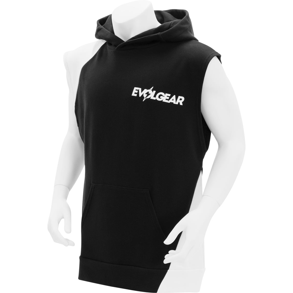 EVOLGEAR PILE SWITCH SLEEVELESS HOODIE【BLACK】