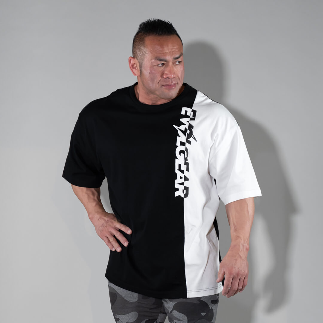 NEW!】EVOLGEAR SWITCHED OVERSIZE T-SHIRTS【BLACK】