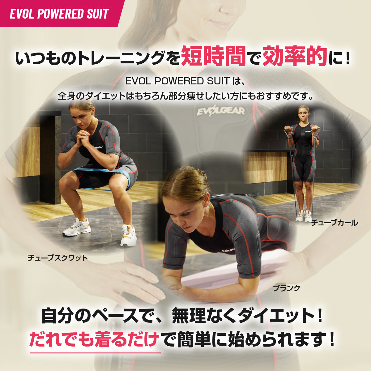 EMSスーツ+スピニングバイク セット