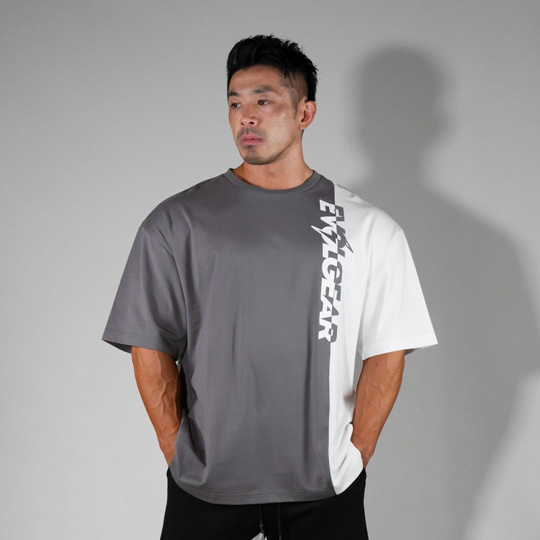 EVOLGEAR SWITCHED OVERSIZE T-SHIRTS【GREY】