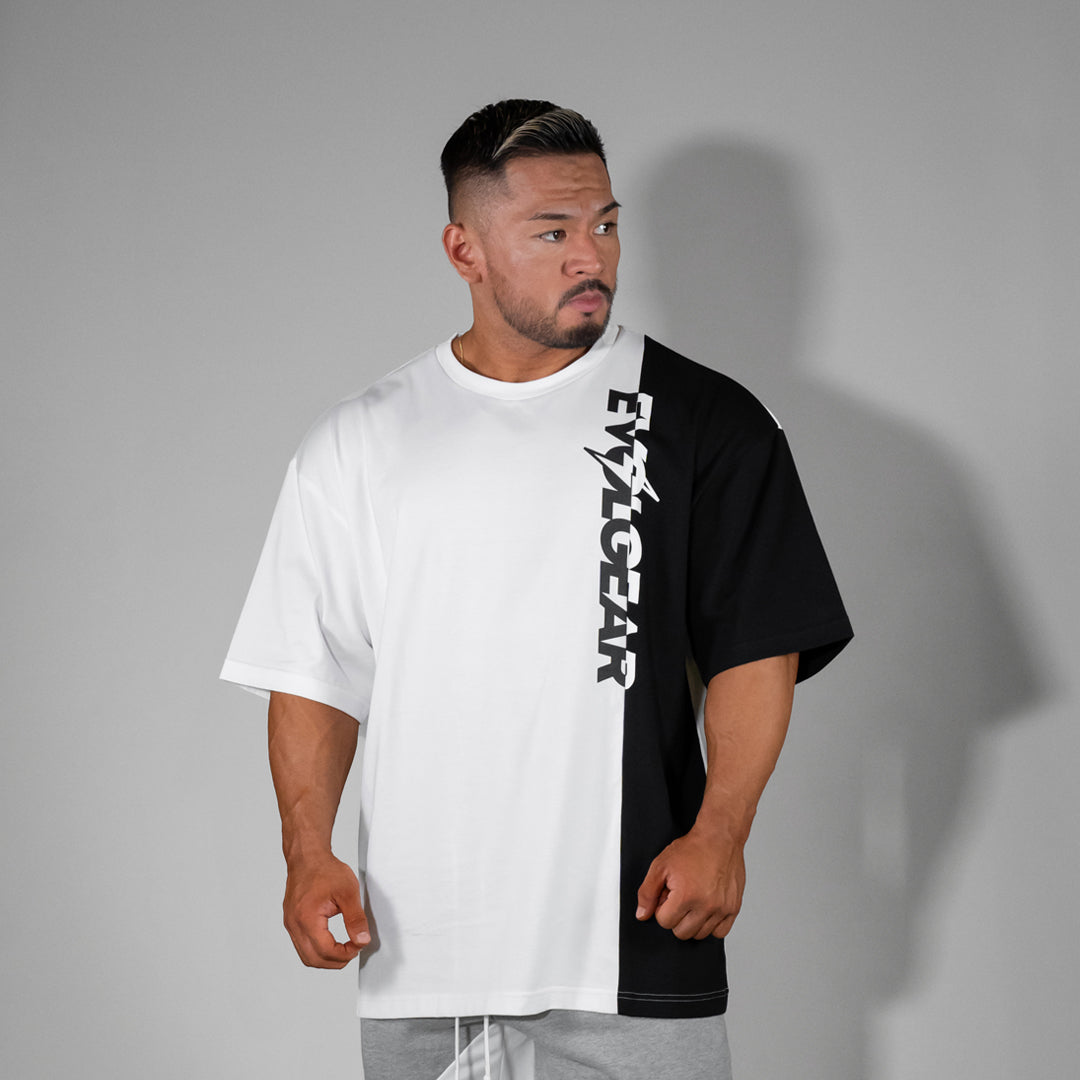 NEW!】EVOLGEAR SWITCHED OVERSIZE T-SHIRTS【WHITE】