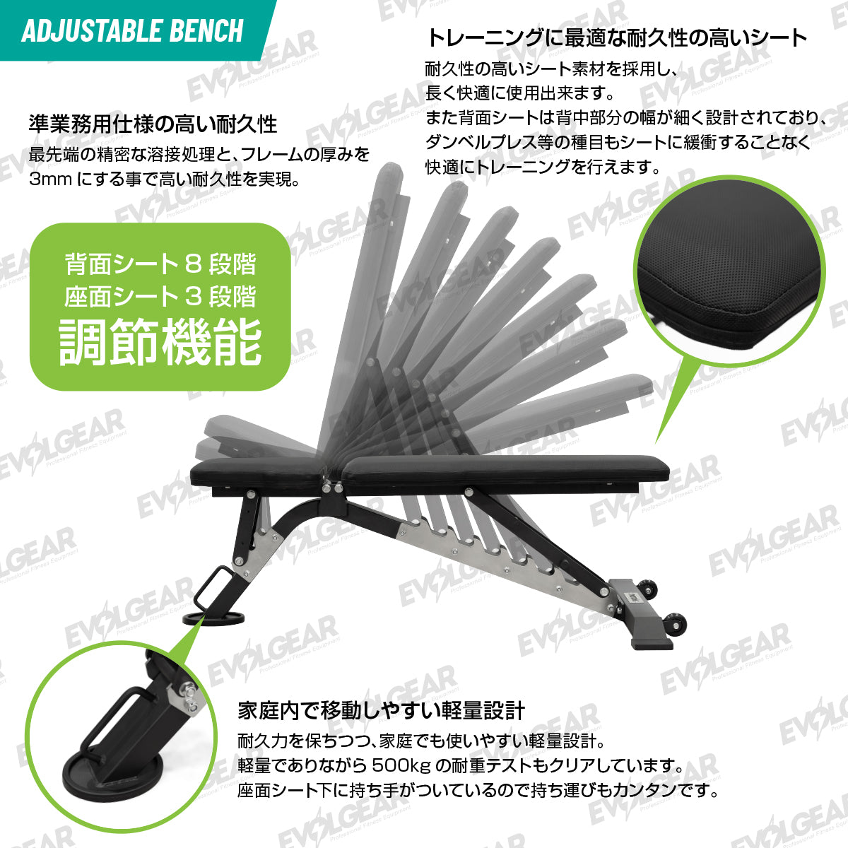 アジャスタブルダンベル40kg+アジャスタブルベンチ セット