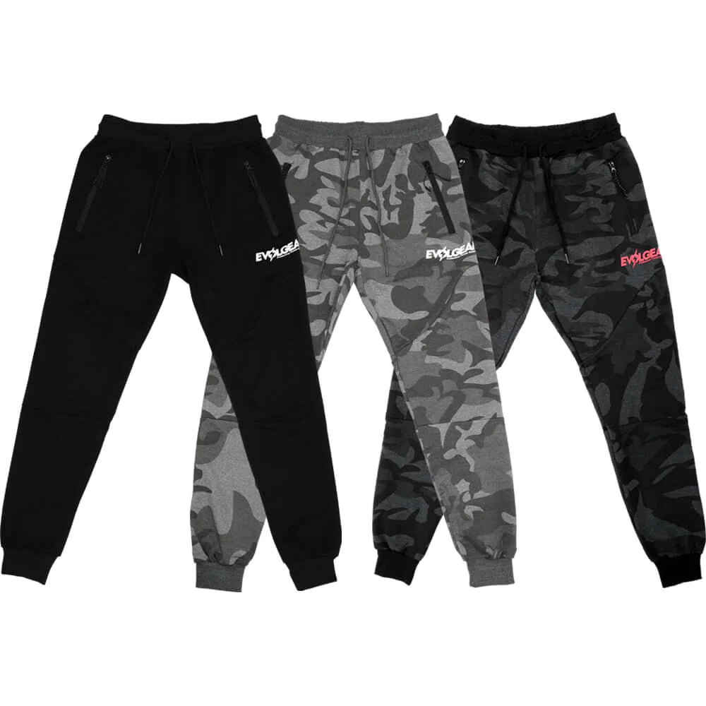 EVOLGEAR SLIM FIT JOGGER PANTS【CAMOUFLAGE BLACK】