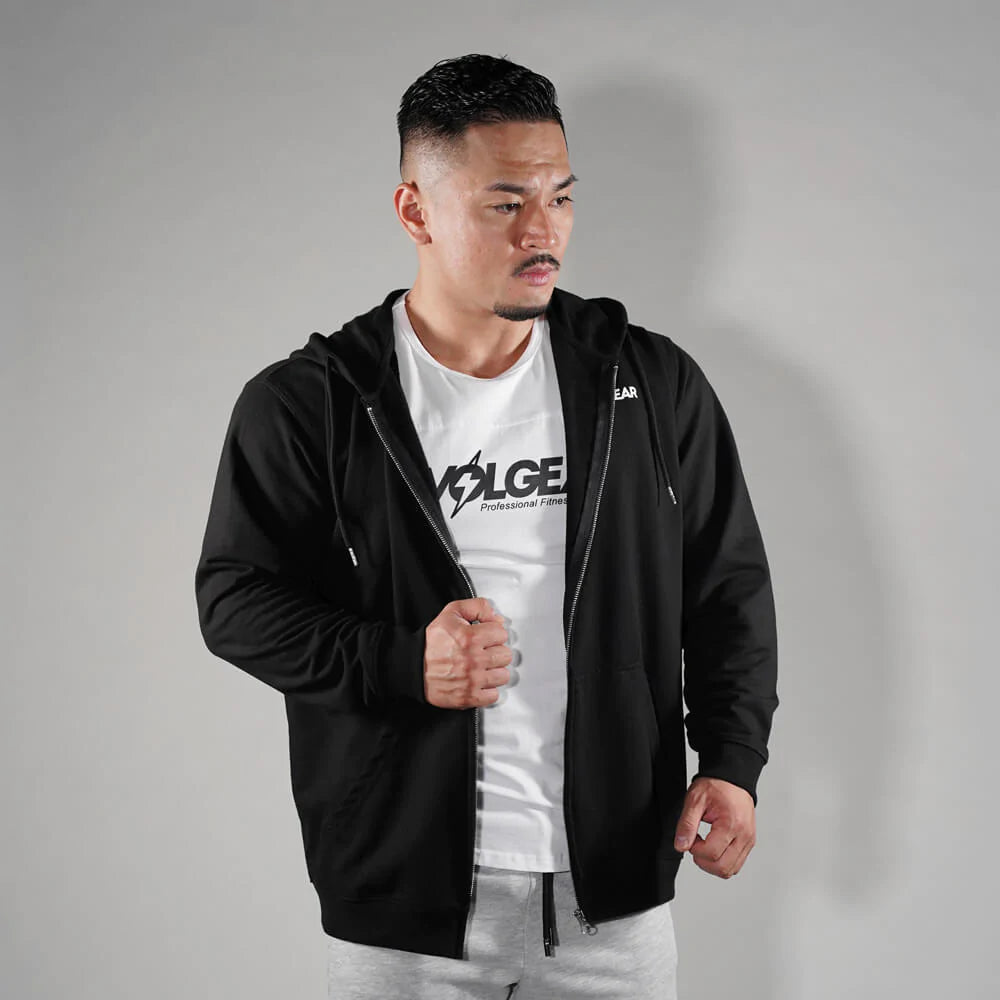 EVOLGEAR ZIP UP HOODIE【BLACK】