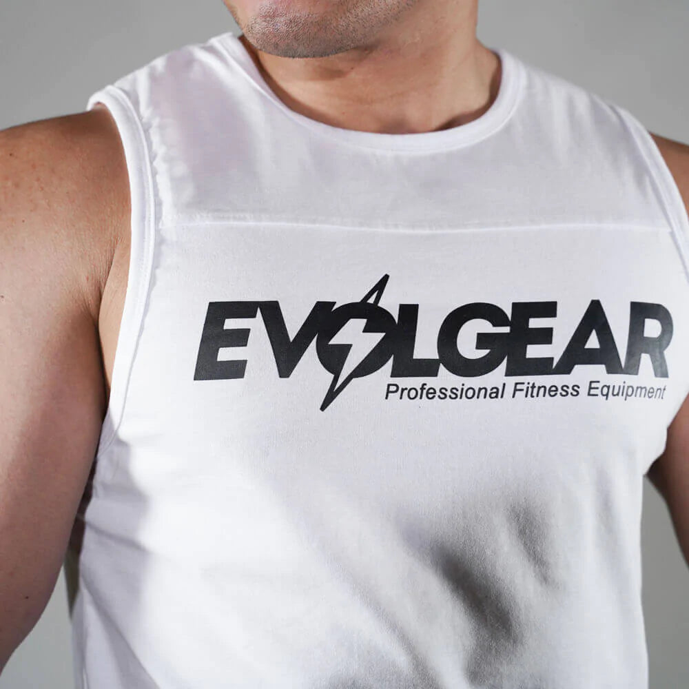 FRONT PRINT SLEEVELESS【WHITE】