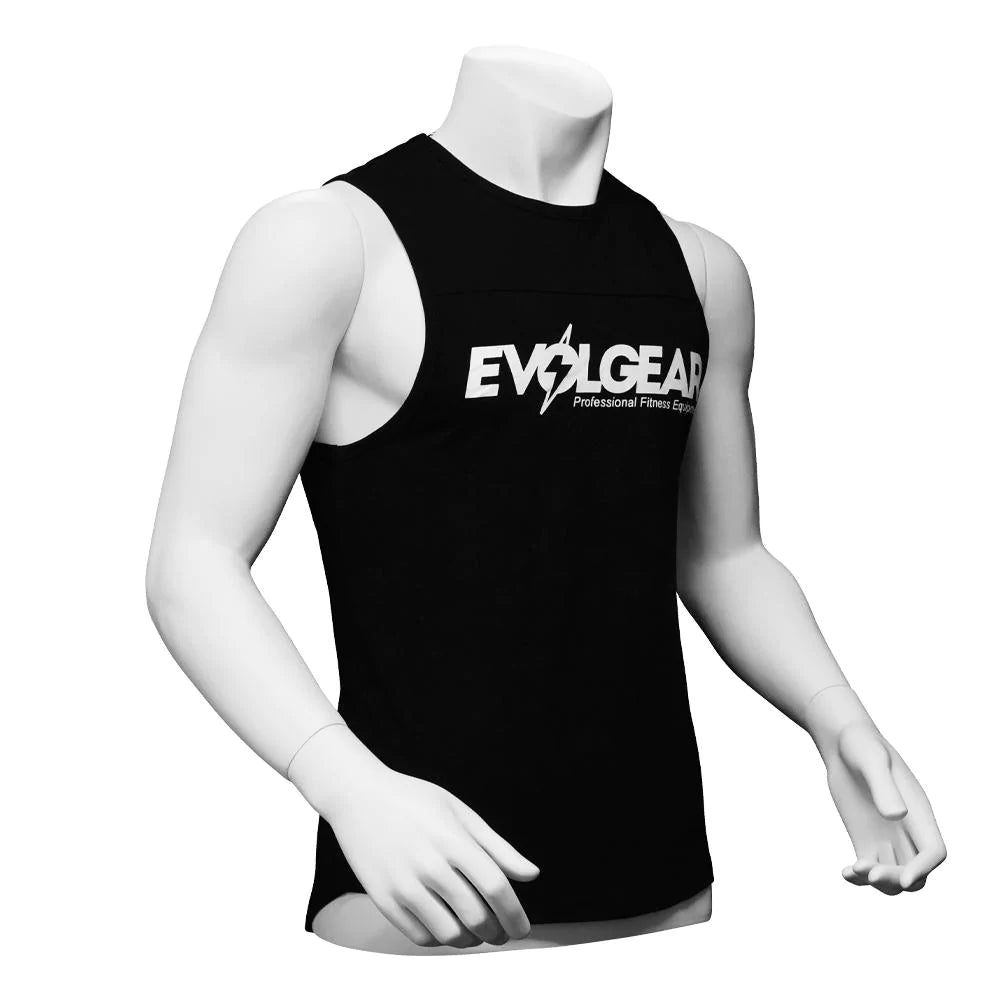 FRONT PRINT SLEEVELESS【BLACK】