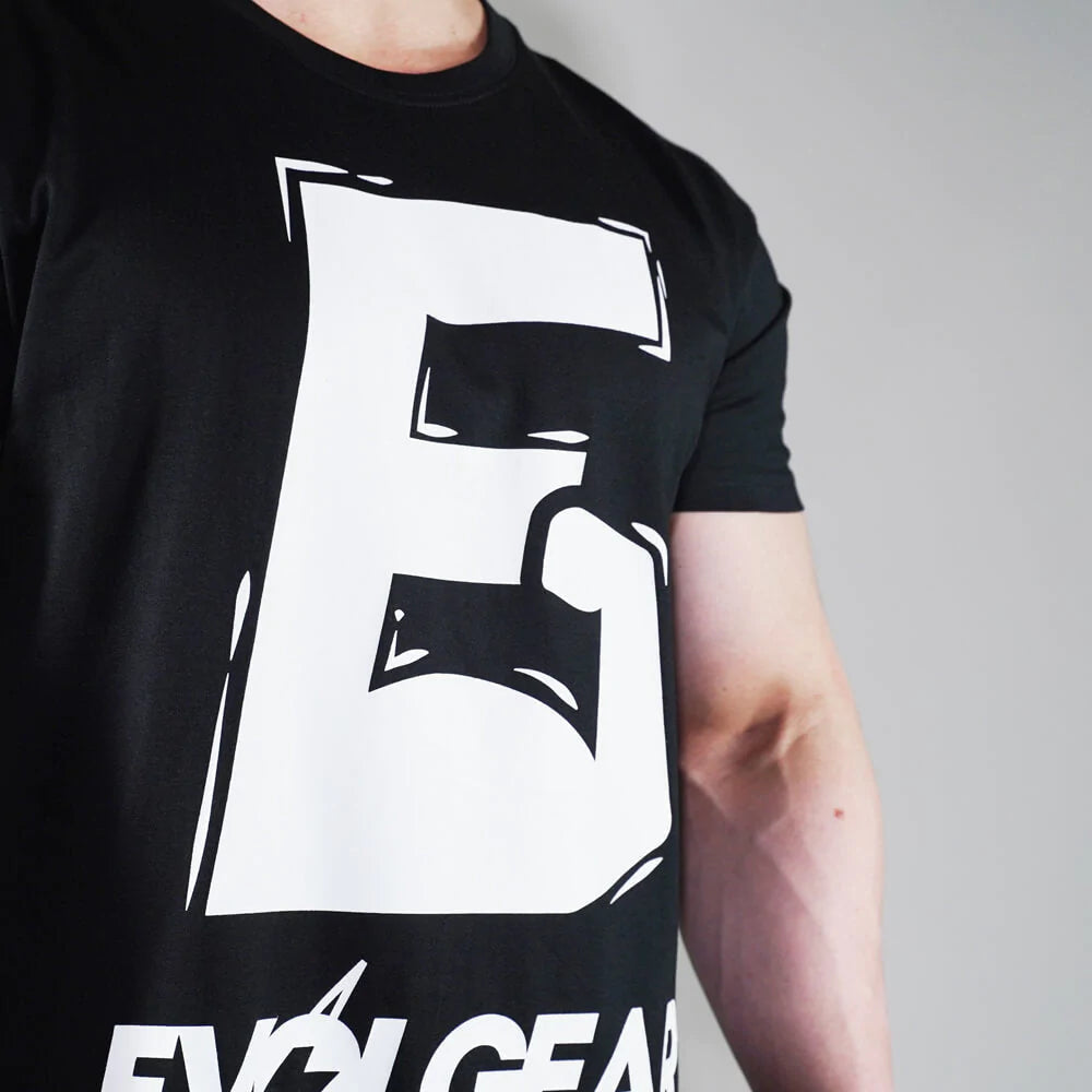 MUSCLE LOGO FRONT PRINT T-SHIRT
