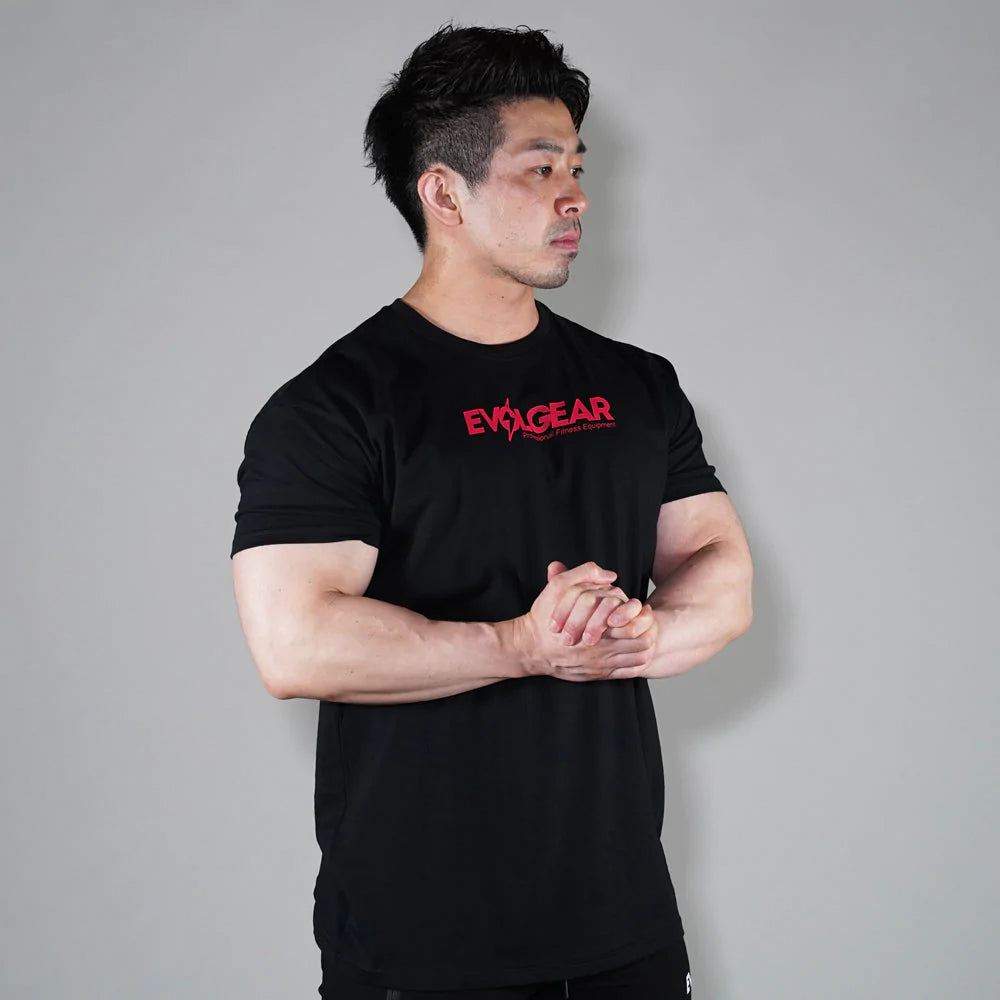 【湯浅選手着用】EVOLGEAR RED LOGO CHEST PRINT T-SHIRT