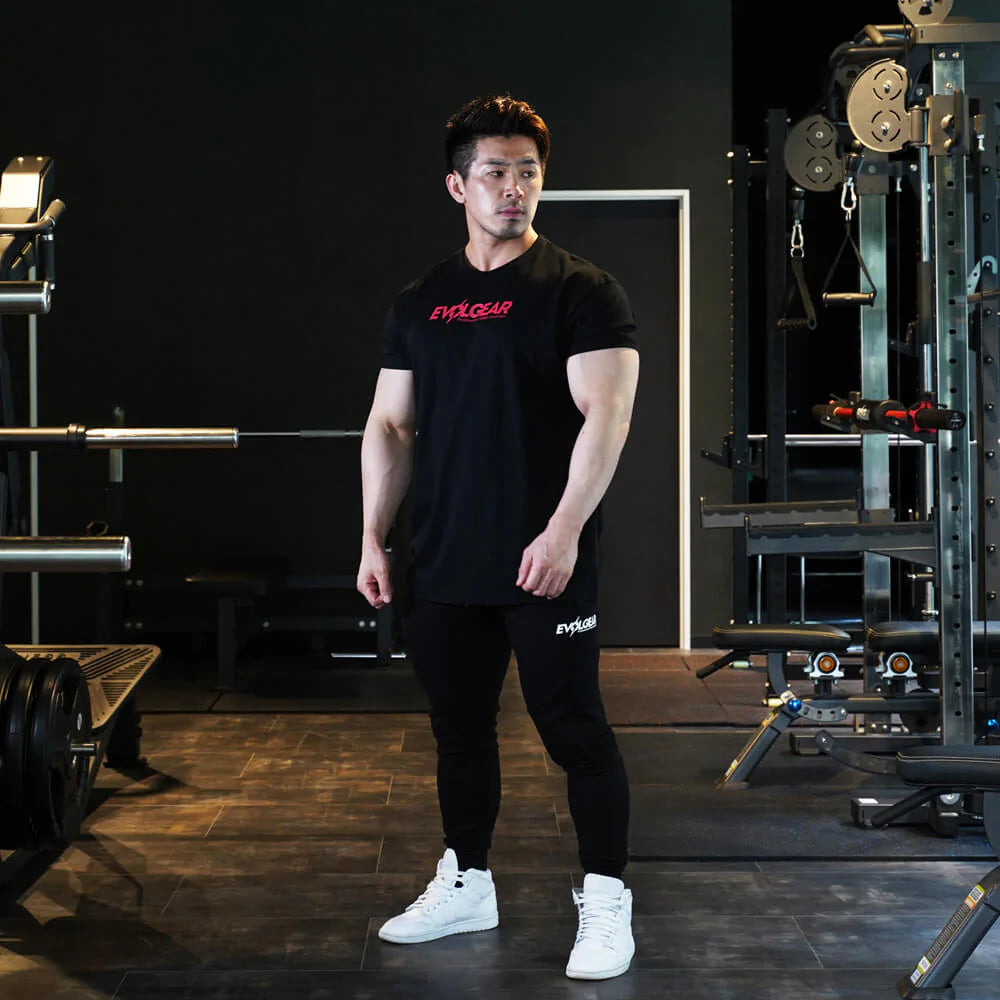 【湯浅選手着用】EVOLGEAR RED LOGO CHEST PRINT T-SHIRT
