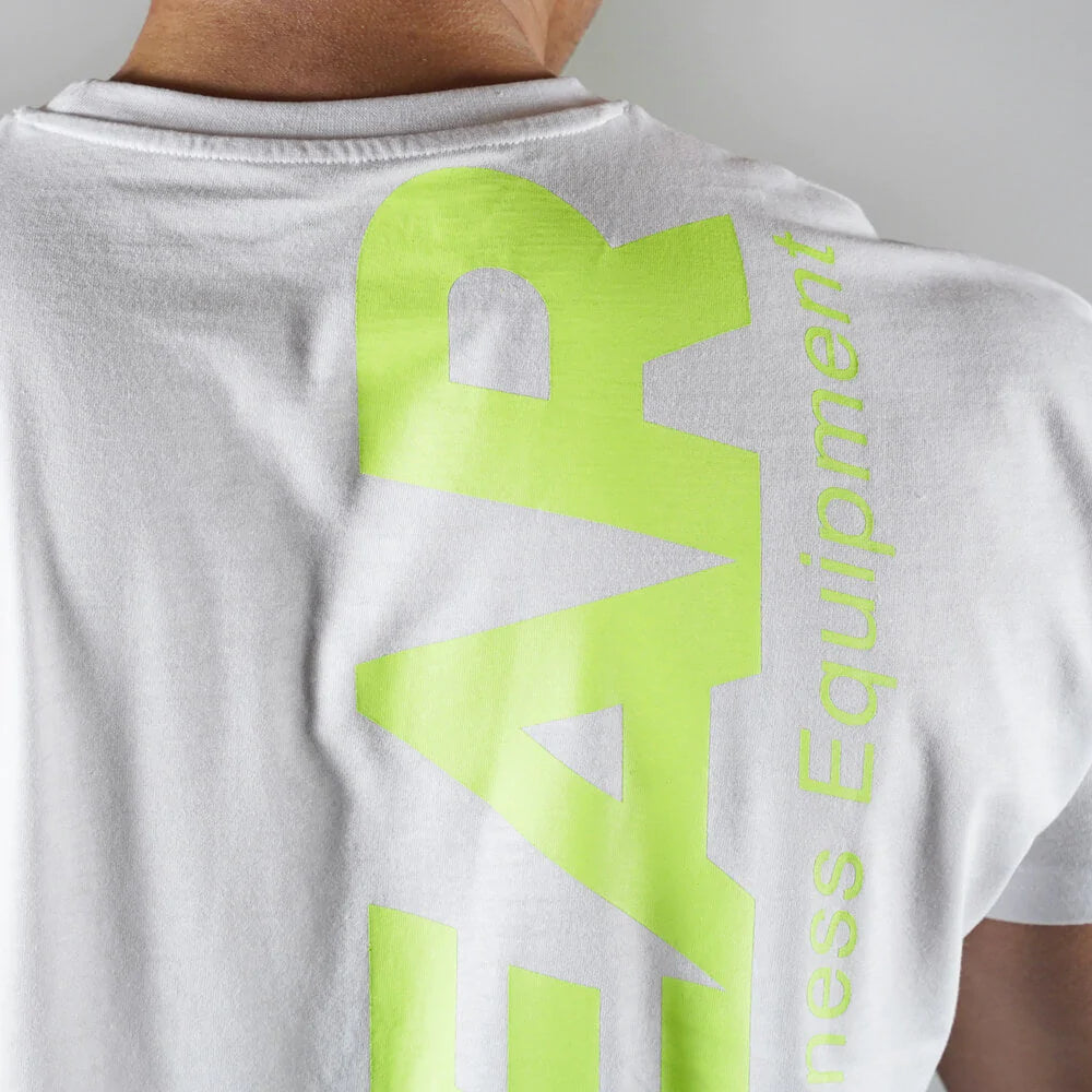EVOLGEAR VERTICAL LOGO T-SHIRT 【WHITE×YELLOW】