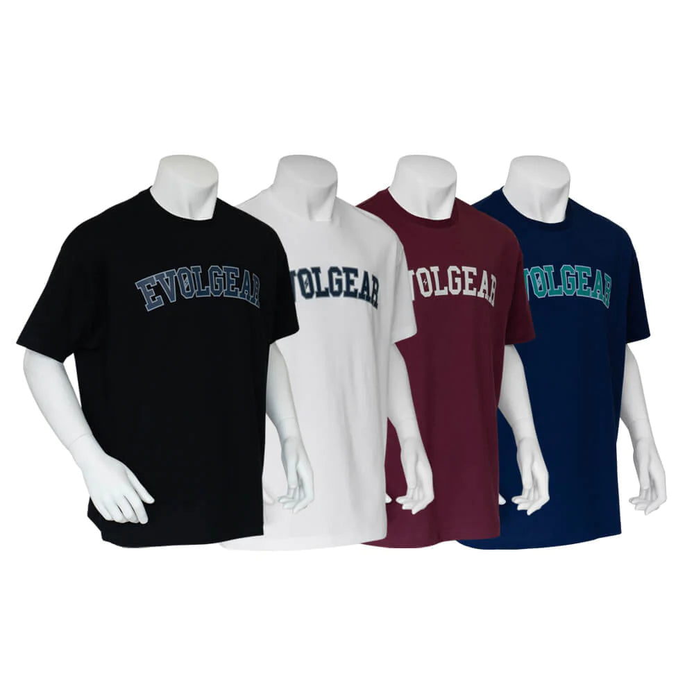 EVOLGEAR COLLEGE LOGO T-SHIRT【WHITE】
