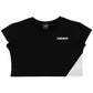 EVOLGEAR SLASH CROPPED TEE【BLACK】