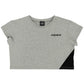 EVOLGEAR SLASH CROPPED TEE【GRAY】