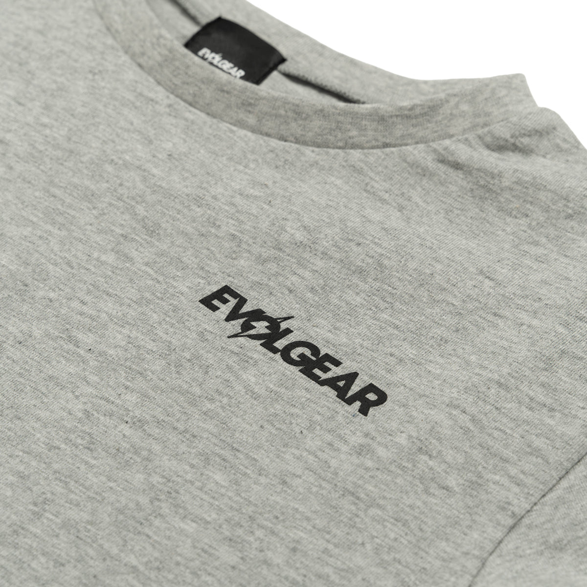 EVOLGEAR SLASH CROPPED TEE【GRAY】
