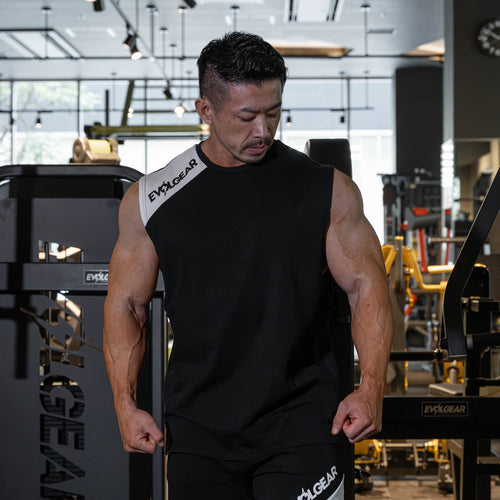 EVOLGEAR SLASH SLEEVELESS【BLACK】