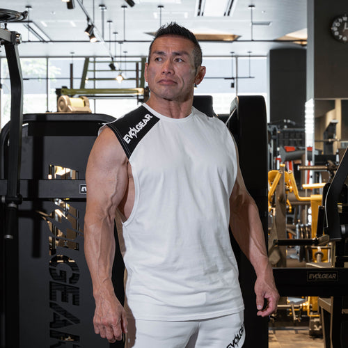 EVOLGEAR SLASH SLEEVELESS【WHITE】