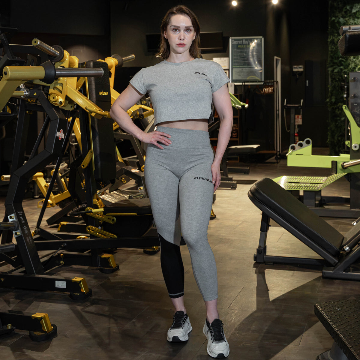 EVOLGEAR SLASH LEGGINGS【GRAY】