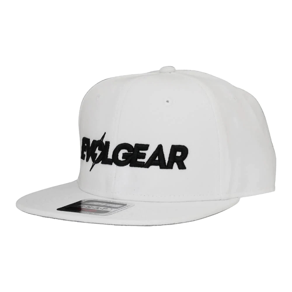 【山岸選手着用】EVOLGEAR LOGO STRAIGHT CAP【BLACK/WHITE】