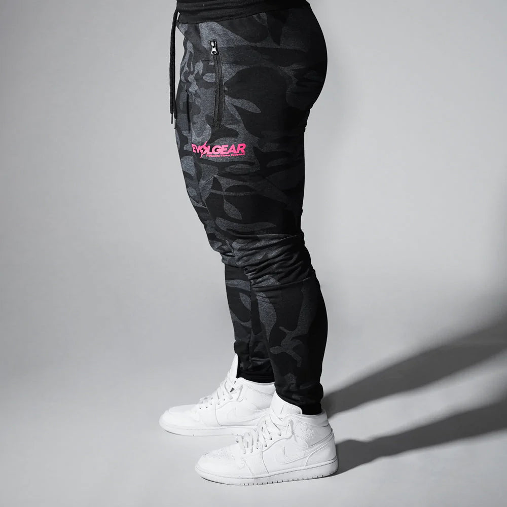 EVOLGEAR SLIM FIT JOGGER PANTS【CAMOUFLAGE BLACK】